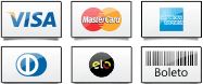 vários métodos de pagamento
